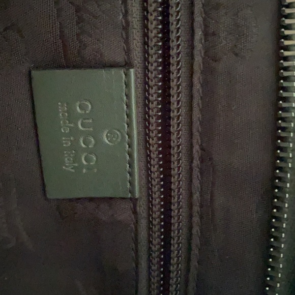 Gucci crossbody bag in olive green. Leather - Picture 3 of 3